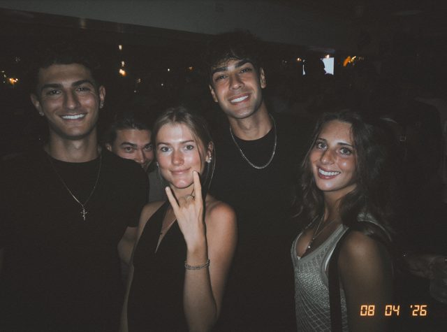 A candid DigiFilm photograph from a night out with friends.