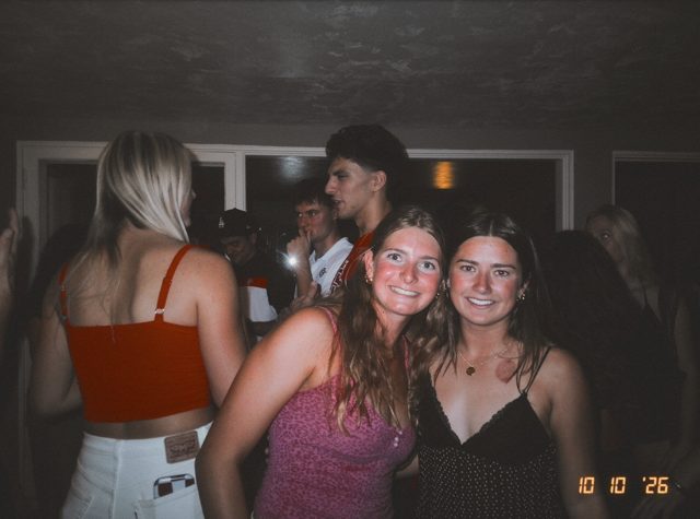 A candid DigiFilm photograph from a night out with friends.