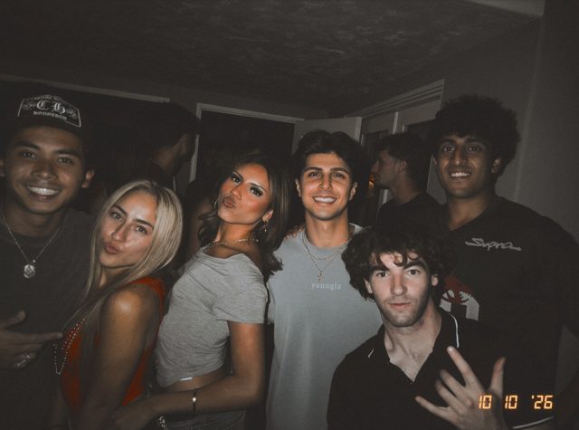A candid DigiFilm photograph from a night out with friends.