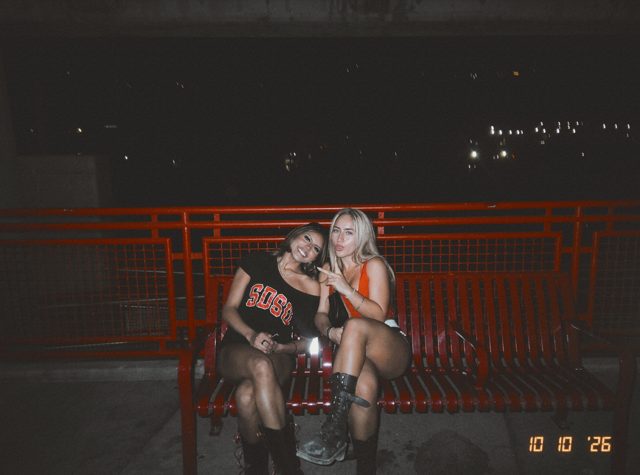 A candid DigiFilm photograph from a night out with friends.