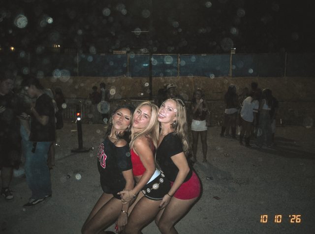 A candid DigiFilm photograph from a night out with friends.