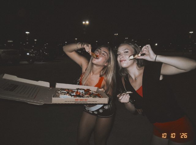 A candid DigiFilm photograph from a night out with friends.