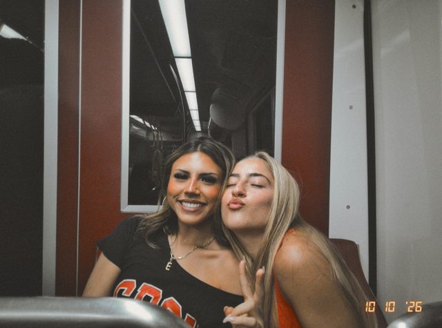 A candid DigiFilm photograph from a night out with friends.