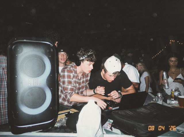 A candid DigiFilm photograph from a night out with friends.